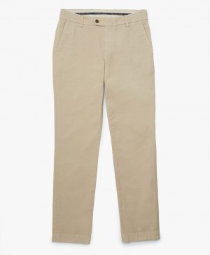 Beige Brooks Brothers Stretch Cotton Chinos Men Casual Pants | BQD-487160