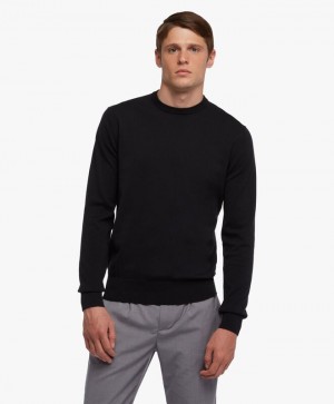 Black Brooks Brothers Cotton Men Sweaters | ICB-318927