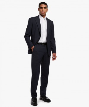 Black Brooks Brothers Wool-Blend Men Suits | ZTV-274815