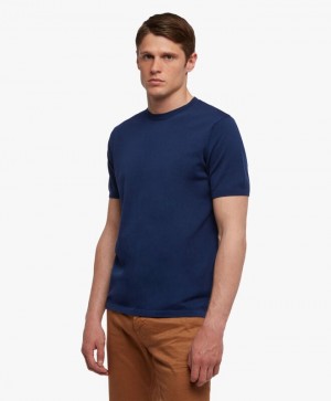 Blue Brooks Brothers Cotton Men Sweaters | EMI-571048