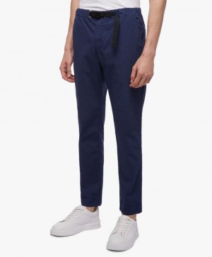 Blue Brooks Brothers Stretch Cotton Men Casual Pants | ZIH-642075