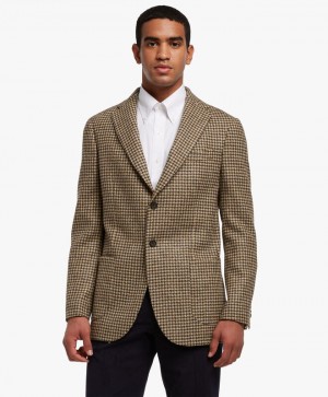 Brown Brooks Brothers Virgin Wool Sport Men Blazers | WVX-615208