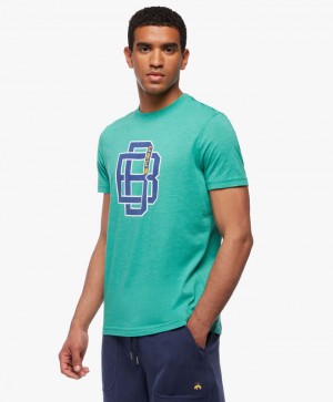 Green Brooks Brothers Graphic Men T-shirts | UTR-569421