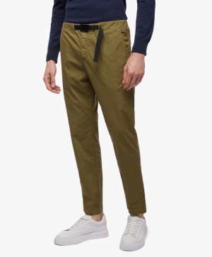 Green Brooks Brothers Stretch Cotton Men Casual Pants | DPU-328461