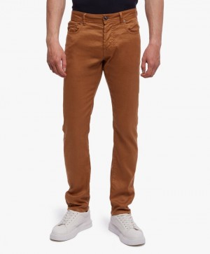 Khaki Brooks Brothers 5-Pocket Men Casual Pants | WGZ-146075