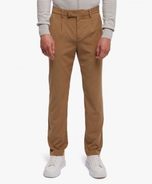 Khaki Brooks Brothers Stretch Chinos Men Casual Pants | QVM-569842