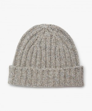 Light Grey Brooks Brothers Lambswool Men Beanie | YBN-268047