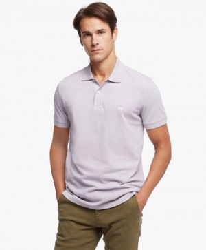 Light Grey Brooks Brothers Slim-fit Sleeves Pique Men Polo | CYV-341890