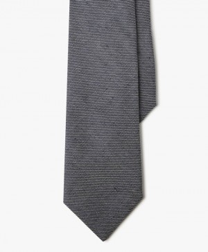 Navy Brooks Brothers Linen Solid Men Ties | BZK-843126