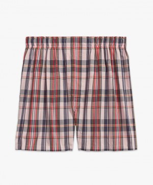 Pink Brooks Brothers Cotton Poplin Madras Men Underwear | QBH-048952