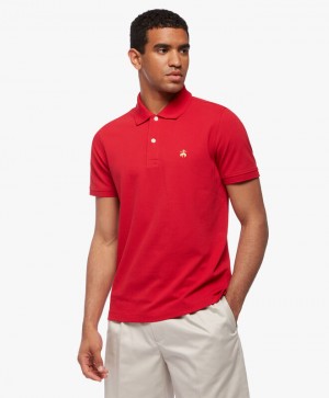 Red Brooks Brothers Golden Fleece Slim Fit Stretch Supima Men Polo | ILH-271865