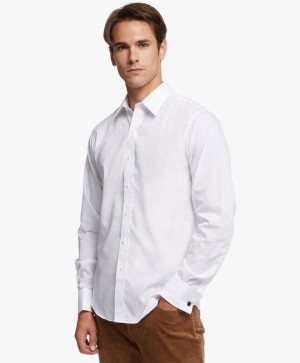 White Brooks Brothers Regent Regular-fit Non-iron, Broadcloth, Forward-Point Collar Men Shirts | JZE-421079