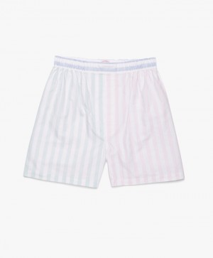 White / Pink Brooks Brothers Cotton Oxford Stripe Men Underwear | ACN-062987