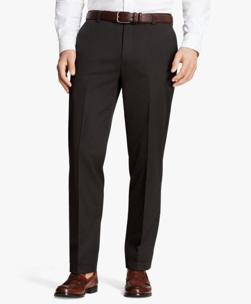 Black Brooks Brothers Milano Slim-fit Advantage Chino Men Casual Pants | PFA-039146