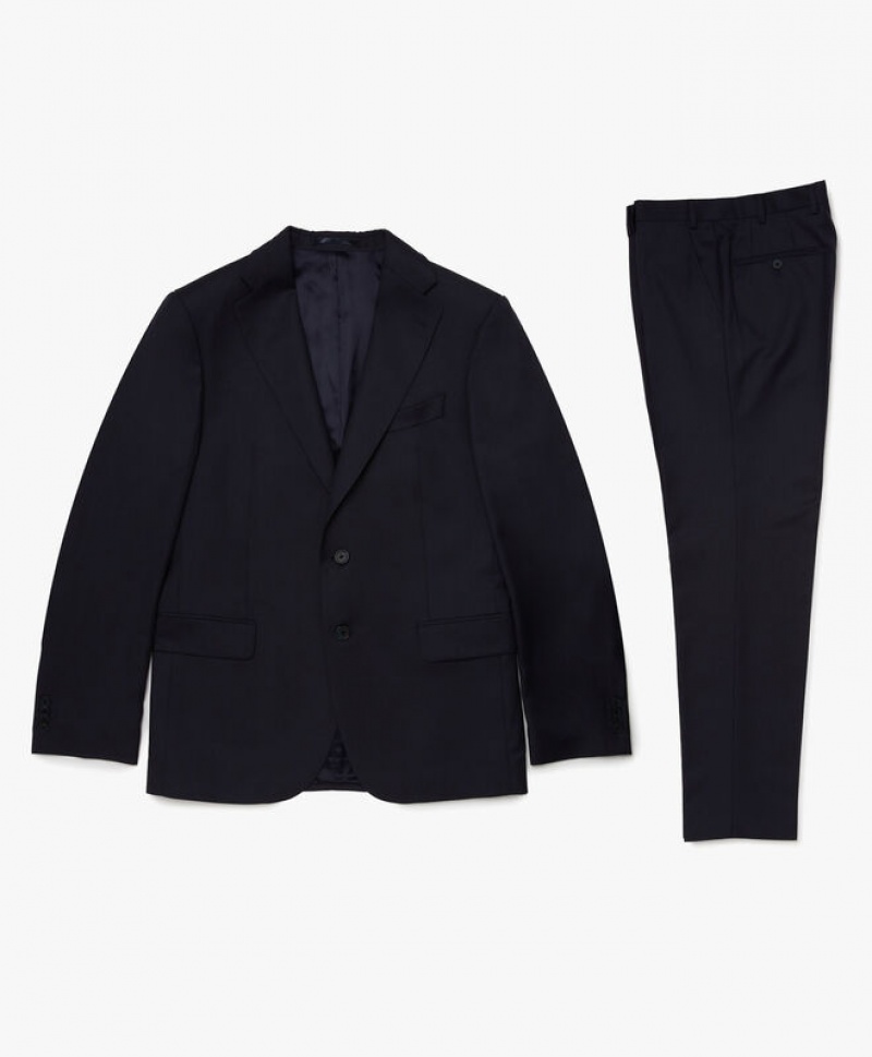 Black Brooks Brothers Pure Virgin Wool Men Suits | TUZ-469825