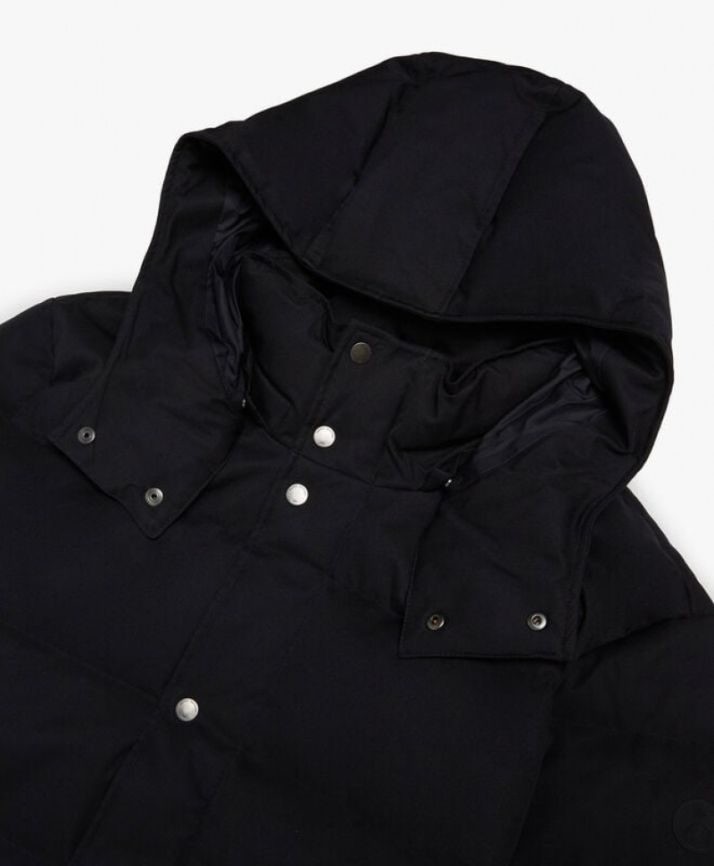 Black Brooks Brothers Quilted Down Men Parka | FSC-276413