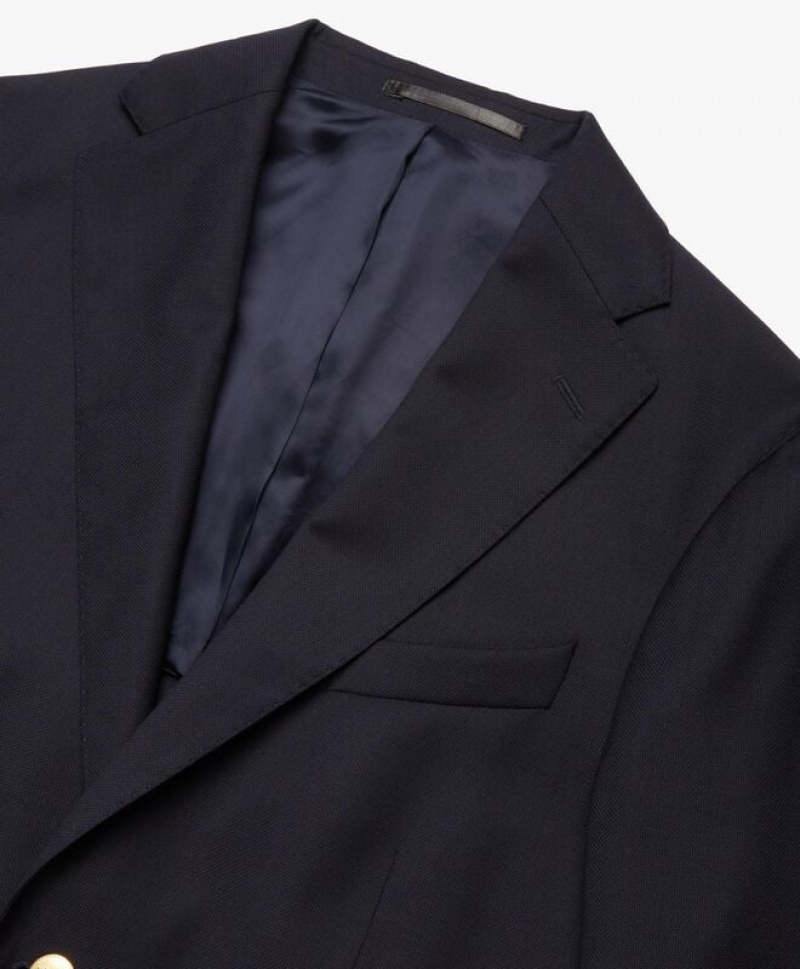 Black Brooks Brothers Virgin Wool Blazer Men Blazers | ZEQ-390184