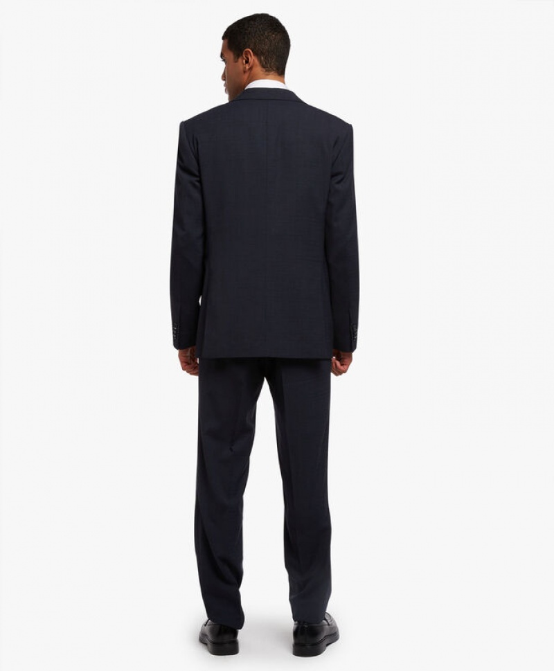 Black Brooks Brothers Wool-Blend Men Suits | PZC-827045