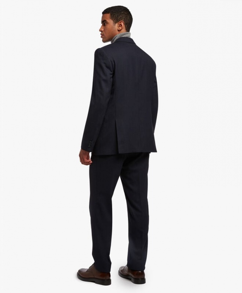 Black Brooks Brothers Wool-Blend Men Suits | HBT-379861