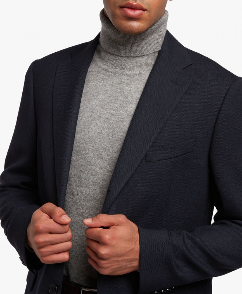 Black Brooks Brothers Wool-Blend Men Suits | HBT-379861