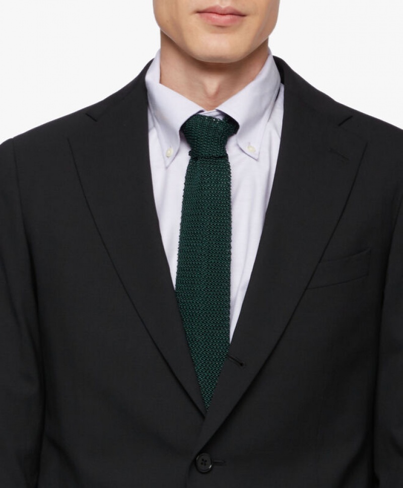 Black Brooks Brothers Wool-Blend Men Suits | DJU-587321