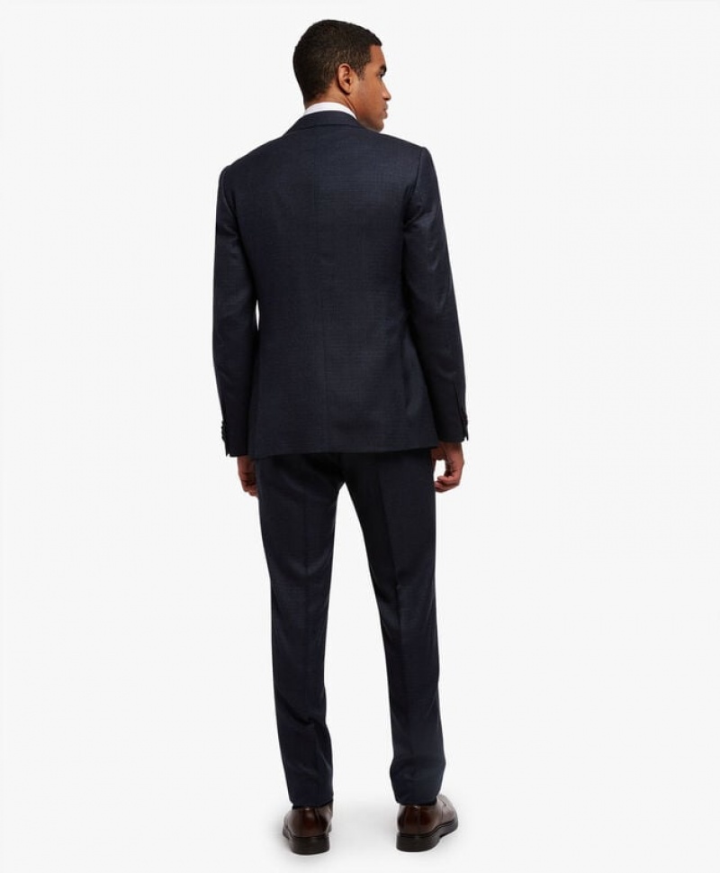 Black Brooks Brothers Wool-Blend Men Suits | WOR-782406