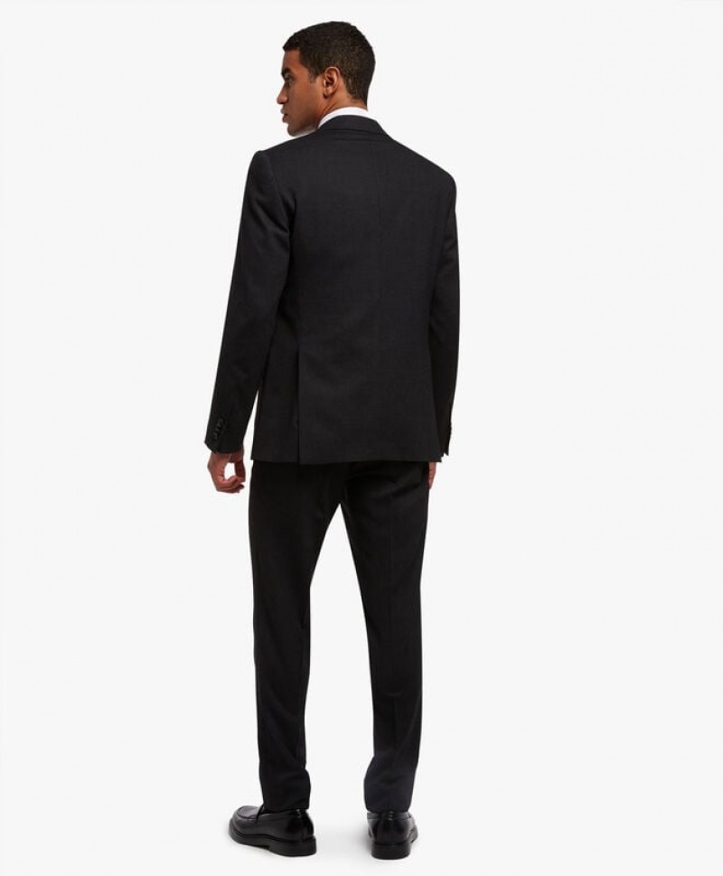 Black Brooks Brothers Wool-Blend Men Suits | IVB-548297