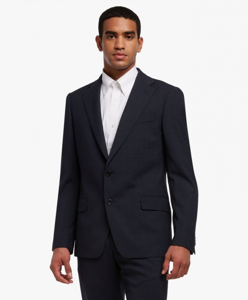 Black Brooks Brothers Wool-Blend Men Suits | ZTV-274815