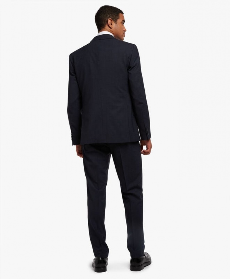 Black Brooks Brothers Wool-Blend Men Suits | ZTV-274815