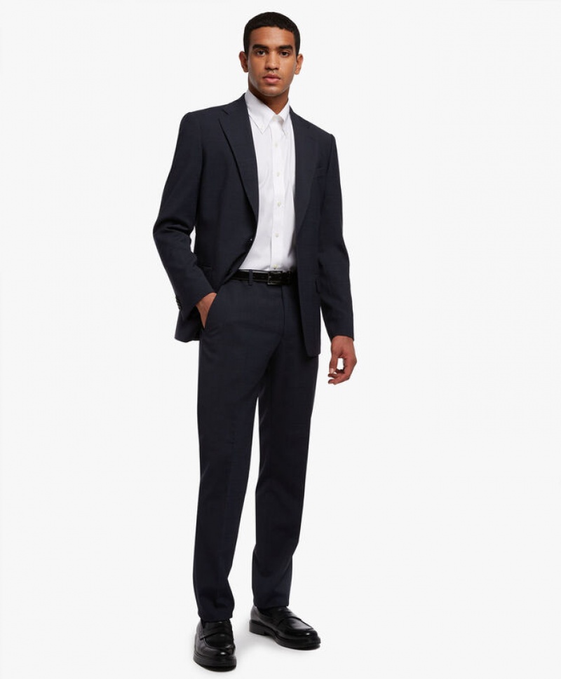 Black Brooks Brothers Wool-Blend Men Suits | ZTV-274815