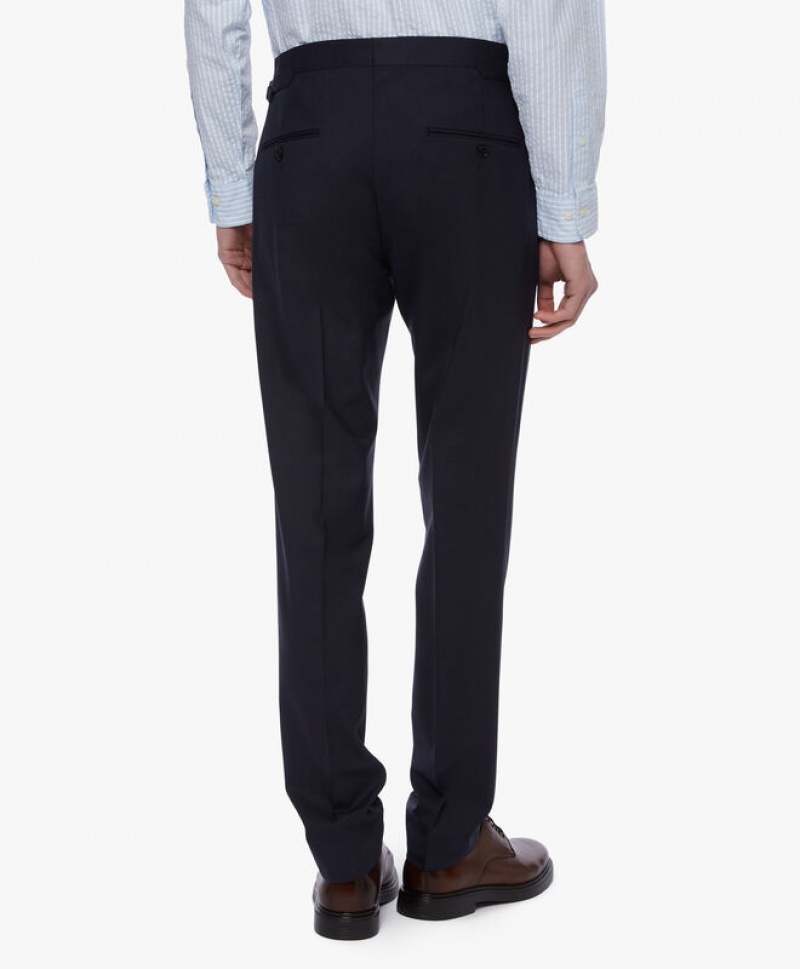 Black Brooks Brothers Wool-Blend Men Suits | IXR-138456