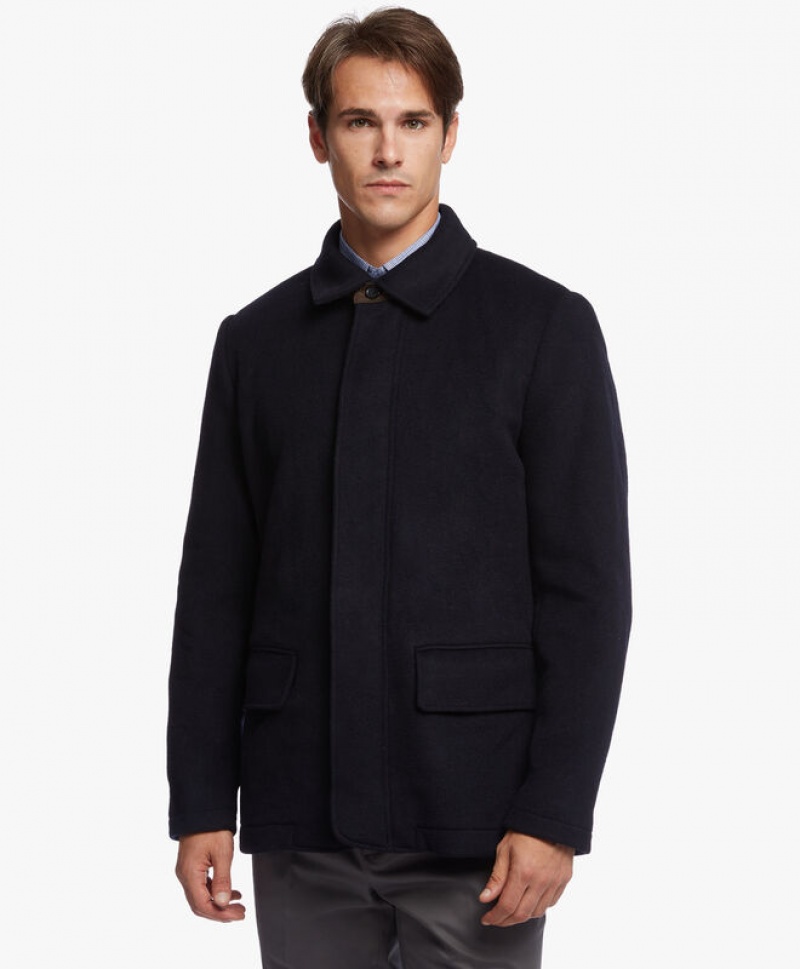 Black Brooks Brothers Wool Walking Men Jackets | QTH-437098