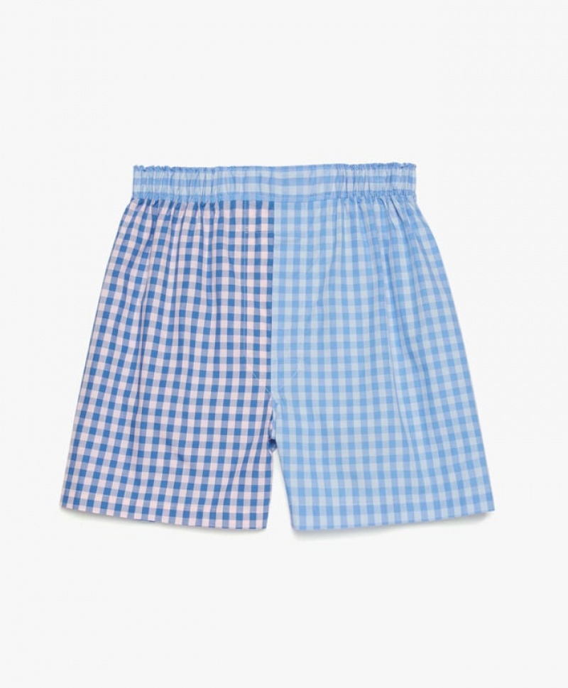 Blue Brooks Brothers Cotton Broadcloth Gingham Fun Men Underwear | RPO-649102