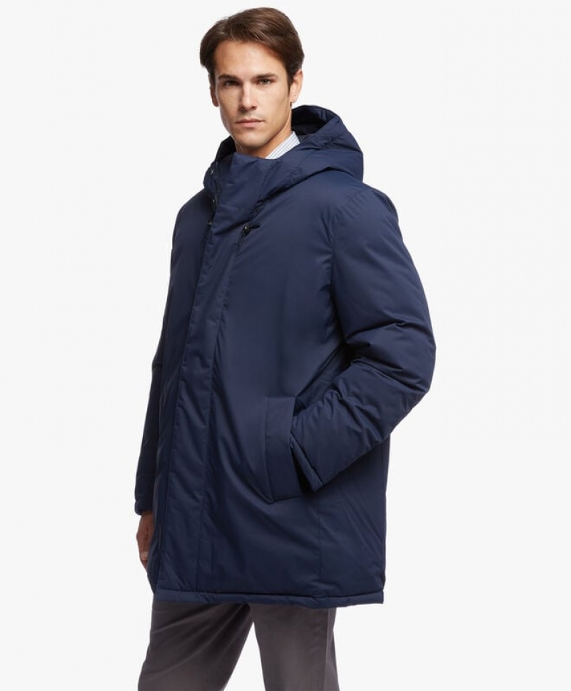 Blue Brooks Brothers Down Polar-series Men Parka | IAU-374289