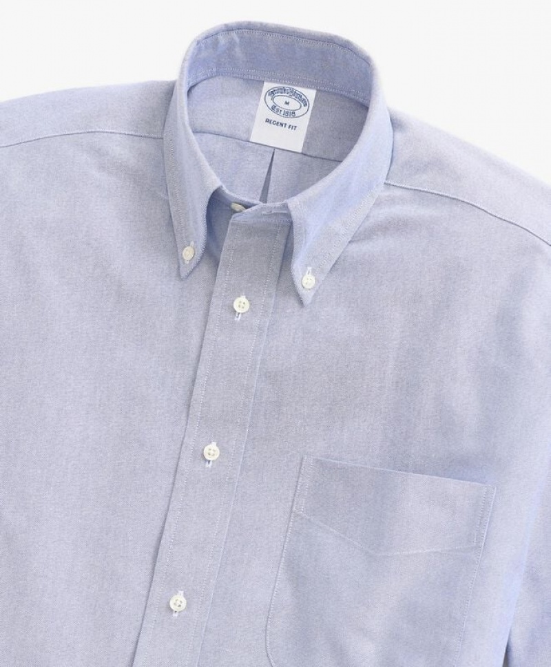 Blue Brooks Brothers Original Button-Down Oxford Men Shirts | NPD-302745