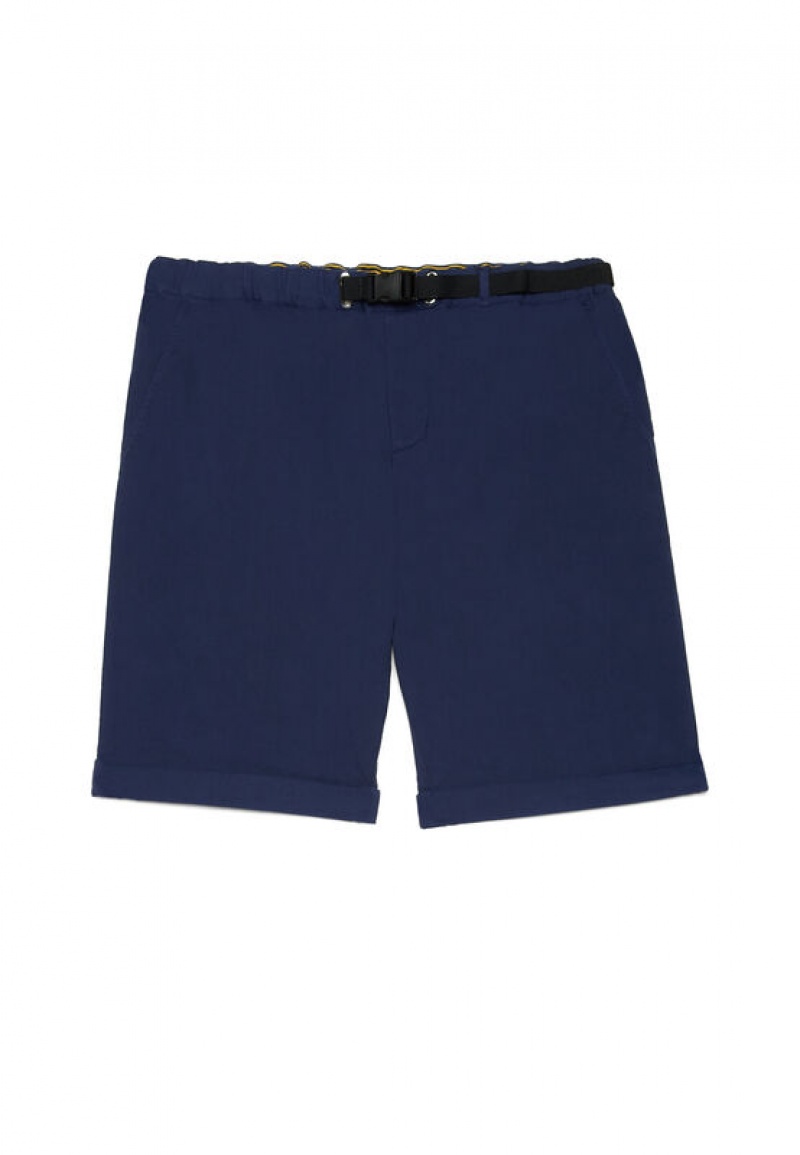 Blue Brooks Brothers Stretch Cotton Bermudas Men Shorts | SPK-678354