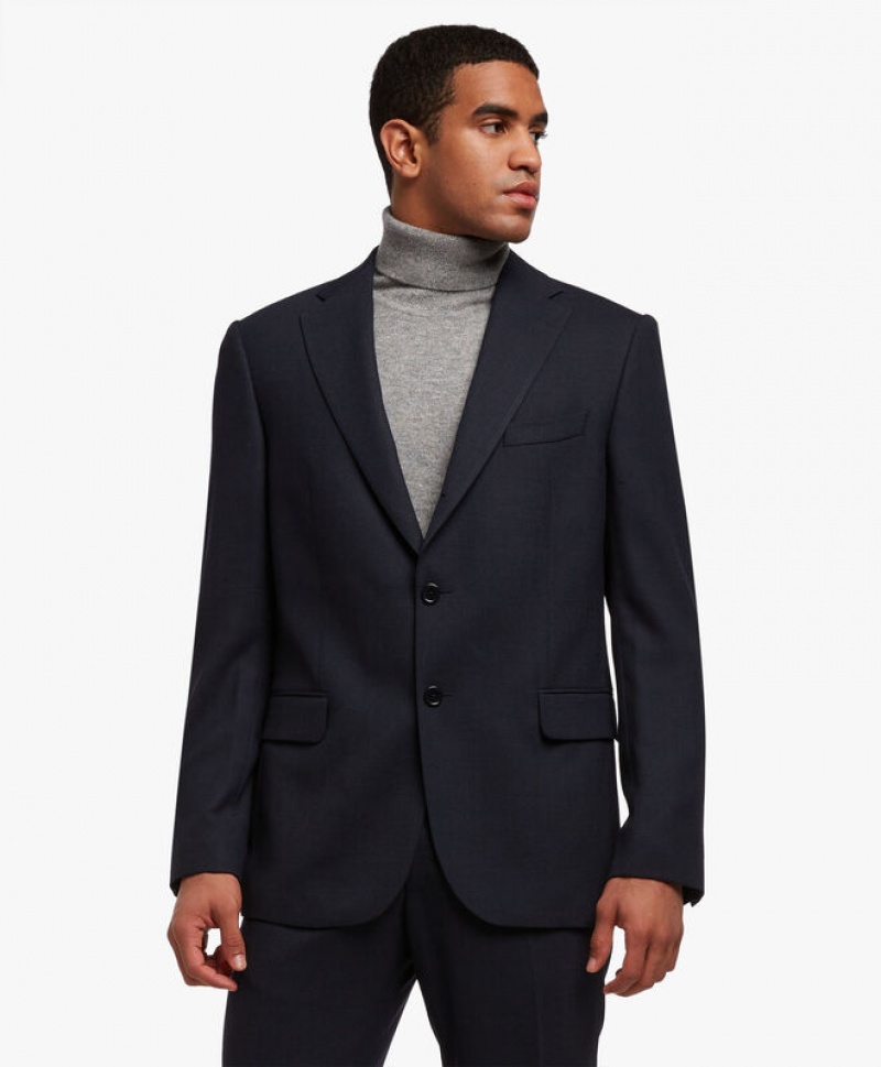 Blue Brooks Brothers Wool-Blend Men Suits | MLD-436815