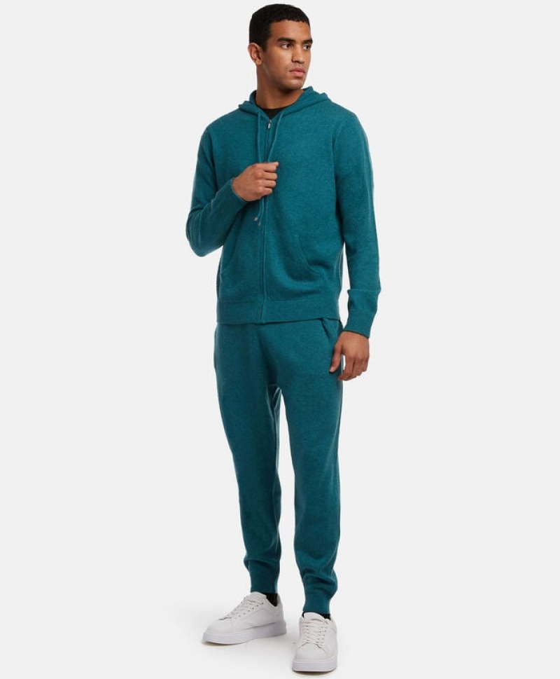 Blue Brooks Brothers Wool and Cashmere Men Sweatpants | ASX-271308