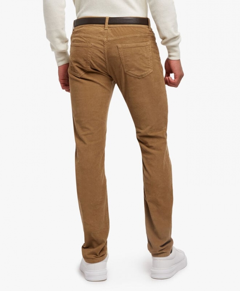 Brown Brooks Brothers Corduroy 5-Pocket Men Casual Pants | CWA-025974