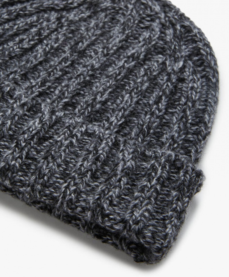 Dark Grey Brooks Brothers Lambswool Men Beanie | GWZ-275381