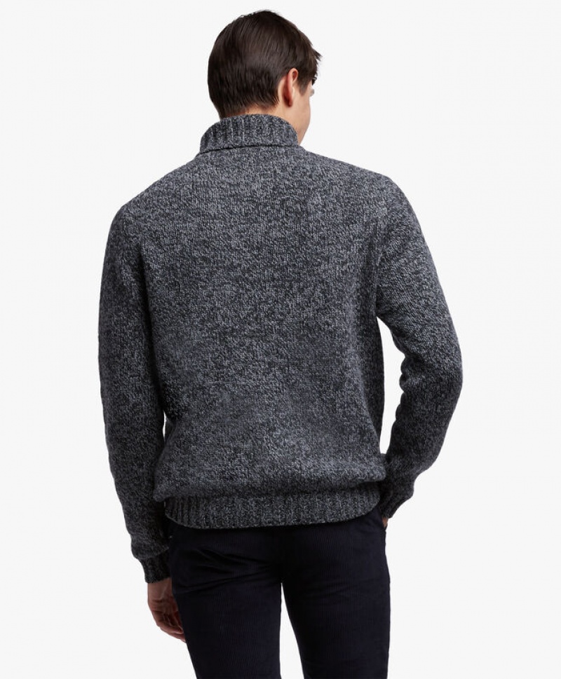 Dark Grey Brooks Brothers Lambswool Rollneck Men Sweaters | XWP-370562