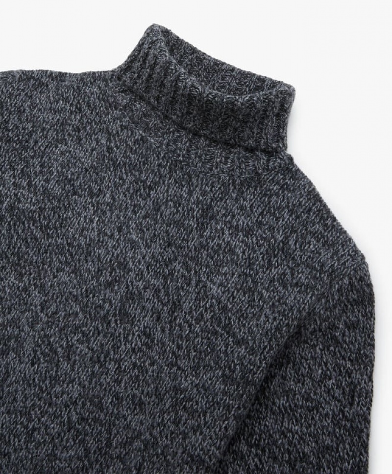 Dark Grey Brooks Brothers Lambswool Rollneck Men Sweaters | XWP-370562