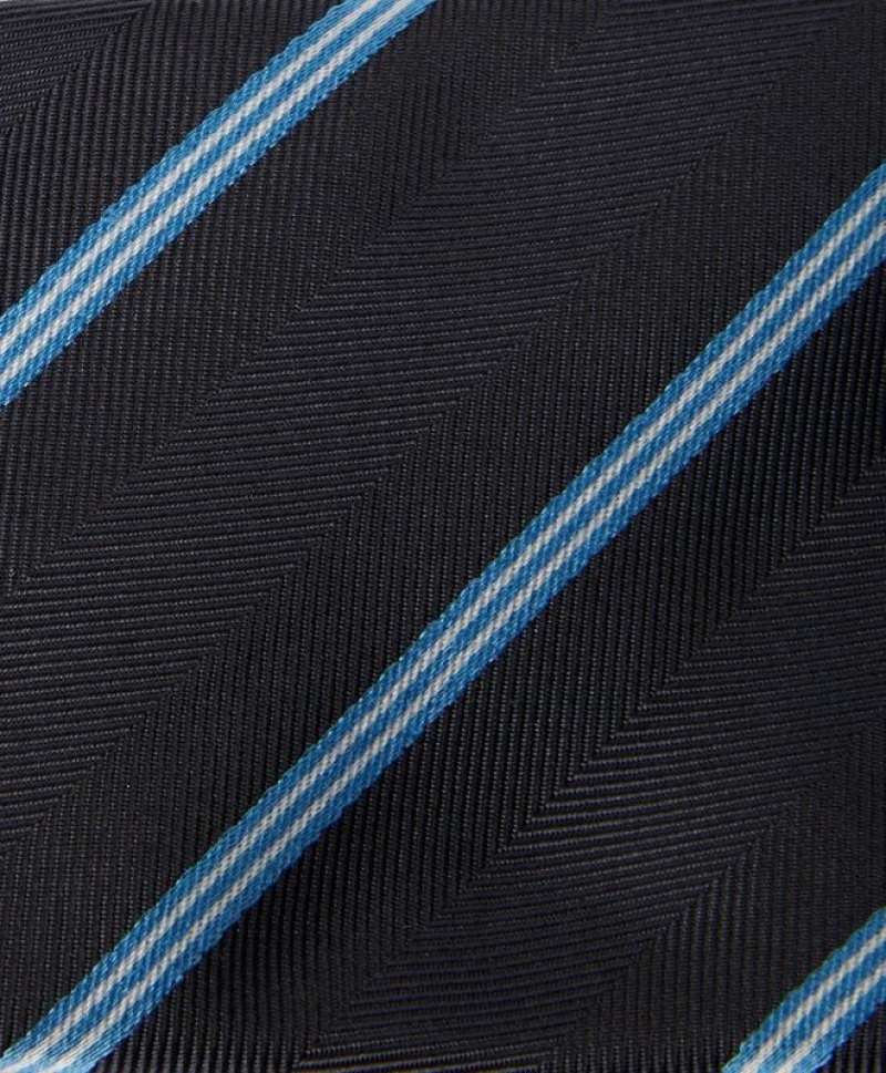 Dark Grey Brooks Brothers Silk Regimental Men Ties | MWN-380726