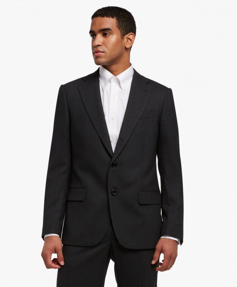 Dark Grey Brooks Brothers Wool-Blend Men Suits | PHG-041365