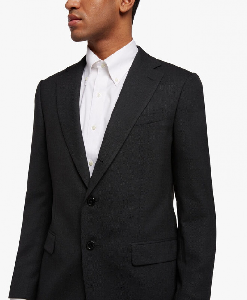 Dark Grey Brooks Brothers Wool-Blend Men Suits | PHG-041365