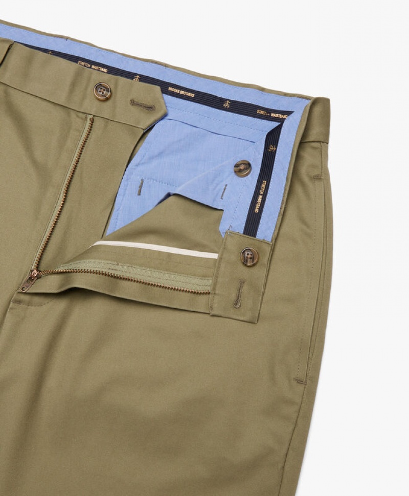 Green Brooks Brothers Advantage Chinos Men Shorts | THY-691803