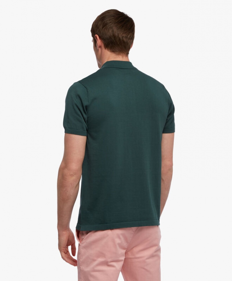 Green Brooks Brothers Cotton Men Polo | JIZ-046792