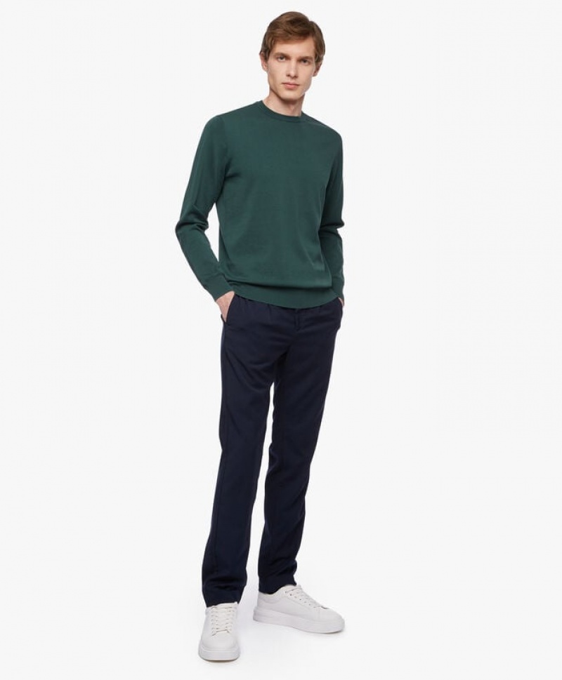 Green Brooks Brothers Cotton Men Sweaters | WKV-052814