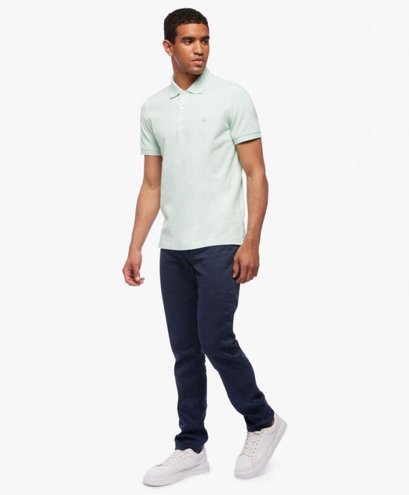 Green Brooks Brothers Golden Fleece Slim Fit Stretch Supima Men Polo | SON-051729