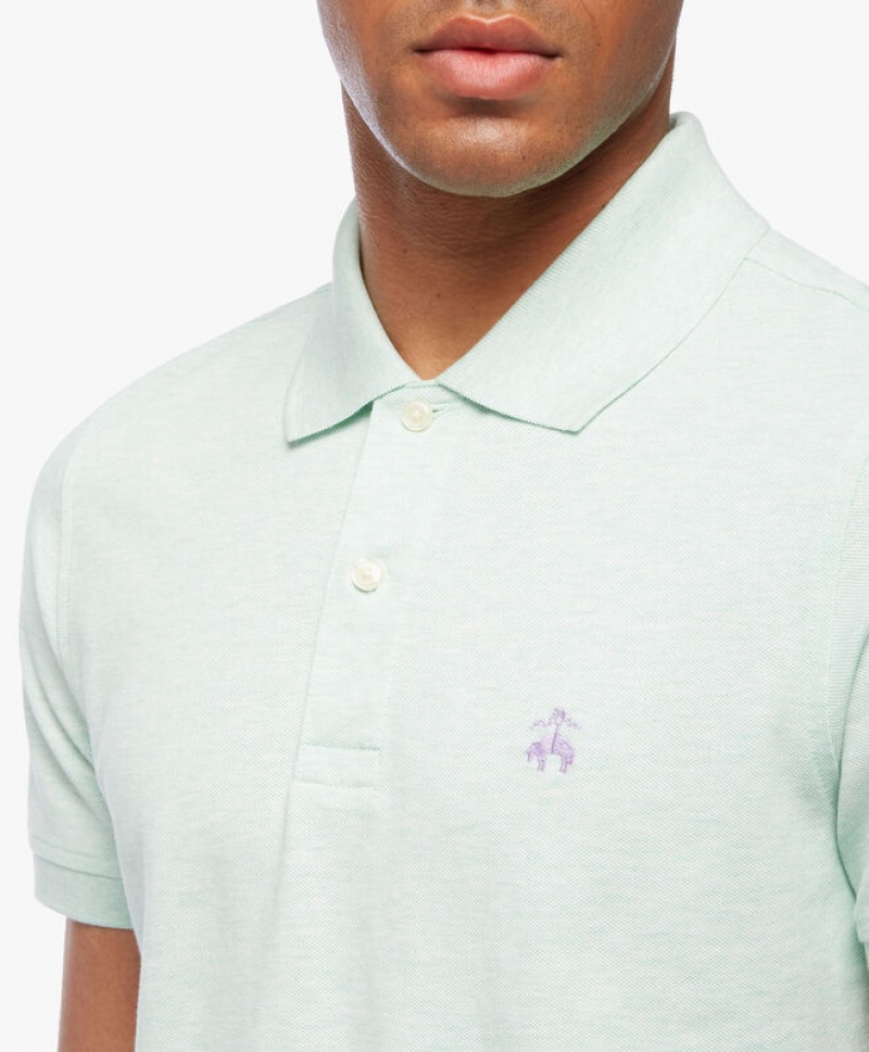 Green Brooks Brothers Golden Fleece Slim Fit Stretch Supima Men Polo | SON-051729